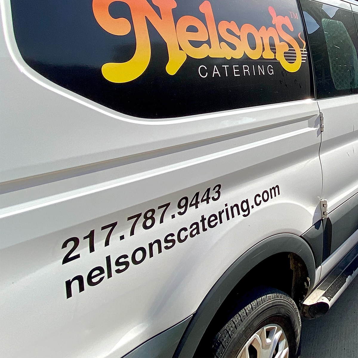 Nelson's Catering delivery truck