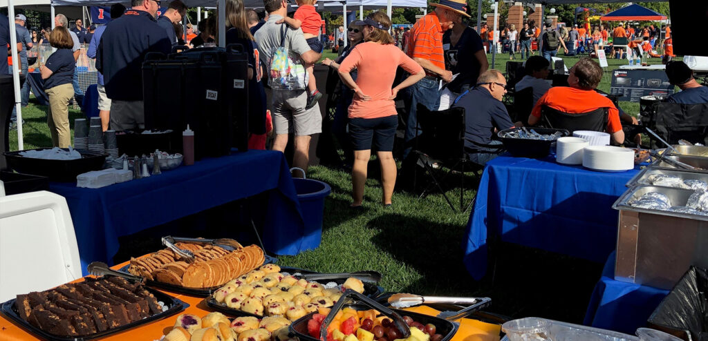 University of Illinois tailgating tents