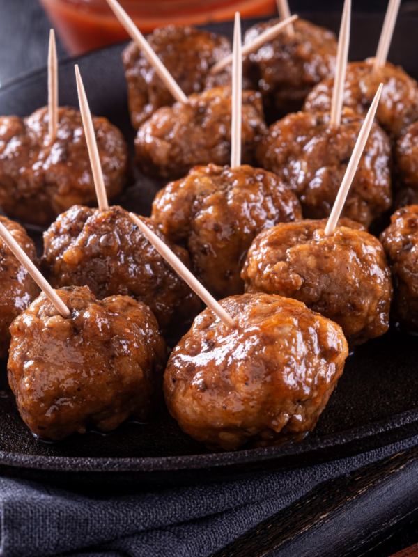 Bourbon Glazed Meatballs